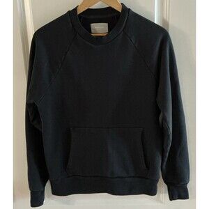 Everlane Men’s Organic Cotton Crew Neck Sweatshirt Navy‎ Blue Size S